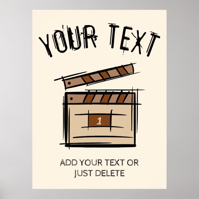 Filmmakare, skådespelare, filmregissörer, presentk poster (Framsidan)