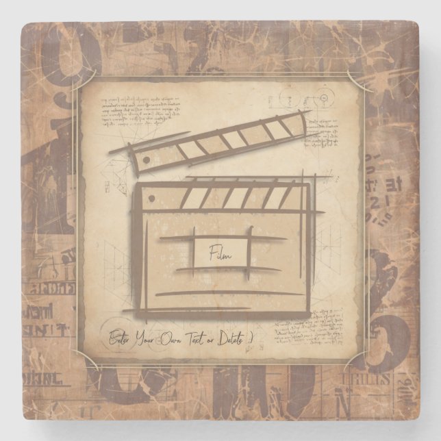 Filmmakare, skådespelare, filmregissörer, presentk stenunderlägg (Framsidan)