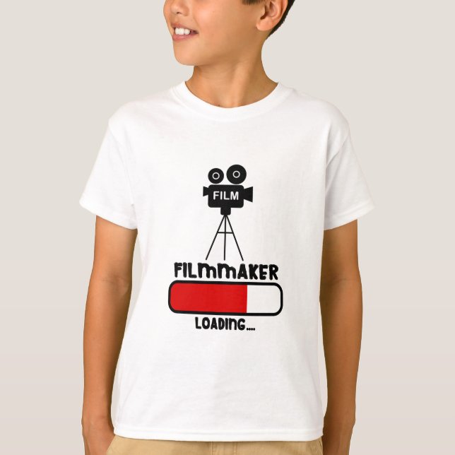 Filmmaker Cameraman is Loading Bar Funny Gift T Shirt (Framsida)