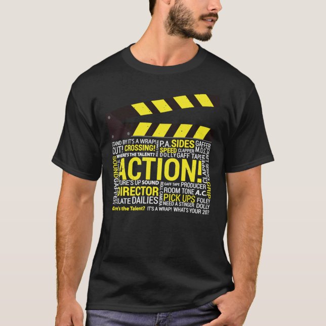 Filmmaker Film Student Director Cinematographer Fi T Shirt (Framsida)