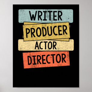 Filmmaker för författarproducentens producent poster