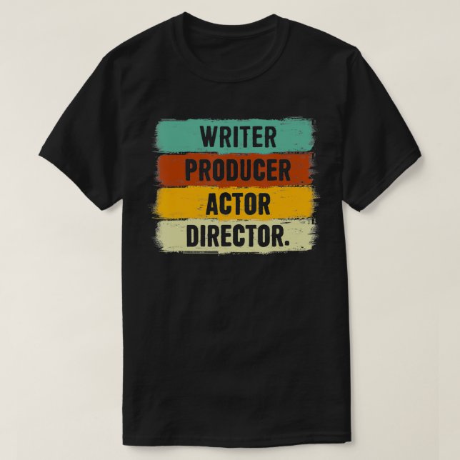 Filmmaker Gifts Mov för författare Producer Direct T Shirt (Design framsida)