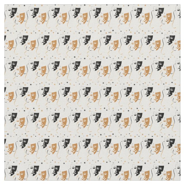 Filmmasken mönster i hemmet tyg (Närbild)