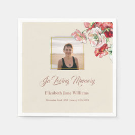 Filmnäbblor för foto-begravning pappersservett