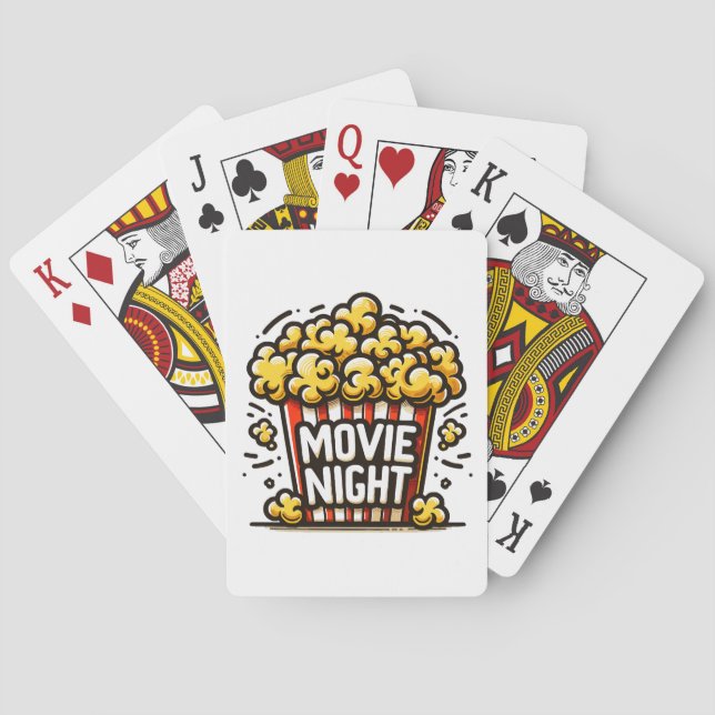 Filmnatt Förtjusande Popcorn Casinokort (Baksidan)