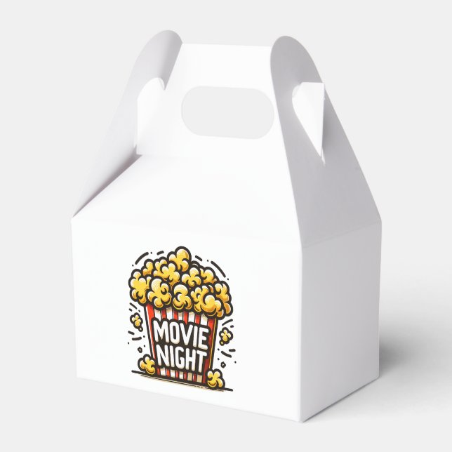 Filmnatt Förtjusande Popcorn Presentaskar (Framsidan Sidan)