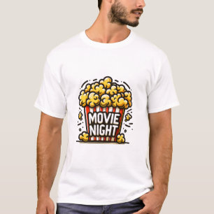 Filmnatt Förtjusande Popcorn T Shirt