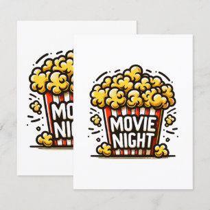 Filmnatt Glädje Lekfull Popcorn Tilläggskort