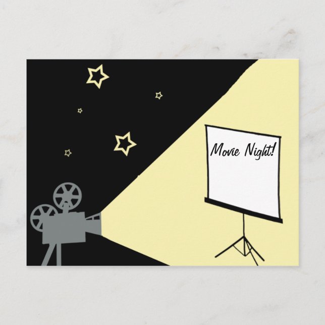 Filmnatt under stjärnorna vykort (Framsida)