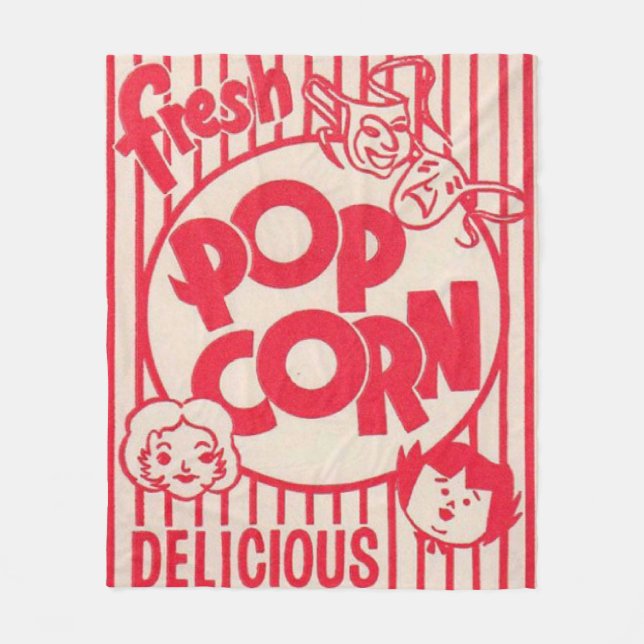 FILMNATTPopcorn boxas filten Fleecefilt (Framsidan)