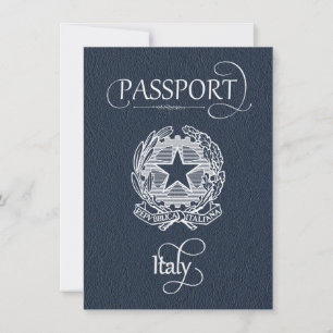 Filmpass för marin blå Italien Spara datum Datumet