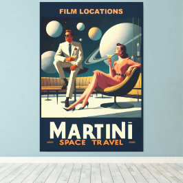 Filmplatser för Martini Space Resor affischer Canvastryck