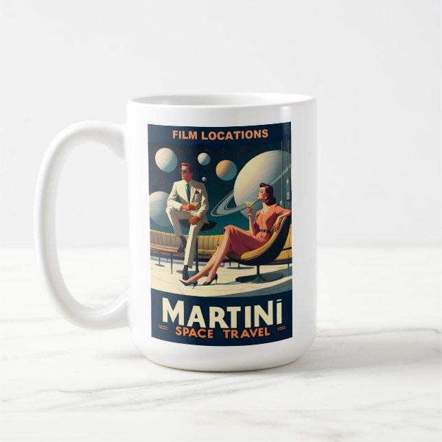 Filmplatser för Martini Space Resor affischer Kaffemugg (Vänster)