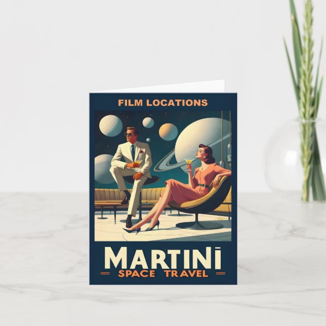 Filmplatser för Martini Space Resor affischer Kort (Framsida)