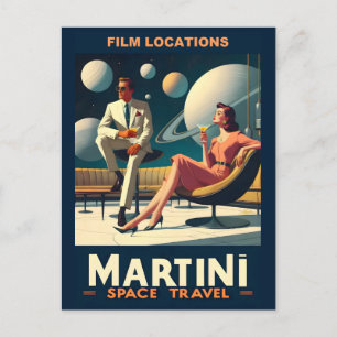 Filmplatser för Martini Space Resor affischer Vykort