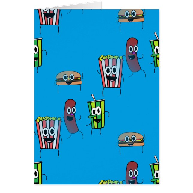 filmpopcorn hälsningskort (Framsidan)