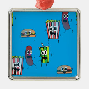 filmpopcorn julgransprydnad metall