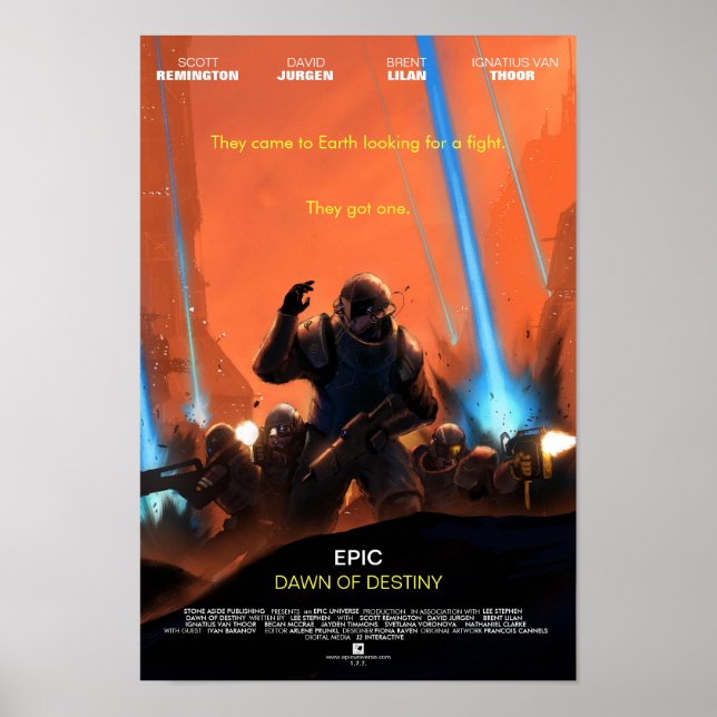 FilmPoster "Dawn of Destiny" Poster (Framsidan)