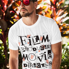Filmproducent, filmdirektör Manar Career stil T Shirt