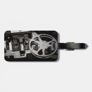 Filmprojektor / filmrulle bagagetikett bagagebricka