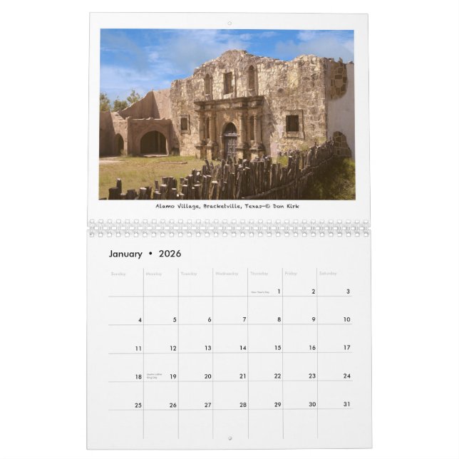 Filmrancher av amerikanväster kalender (Jan 2026)