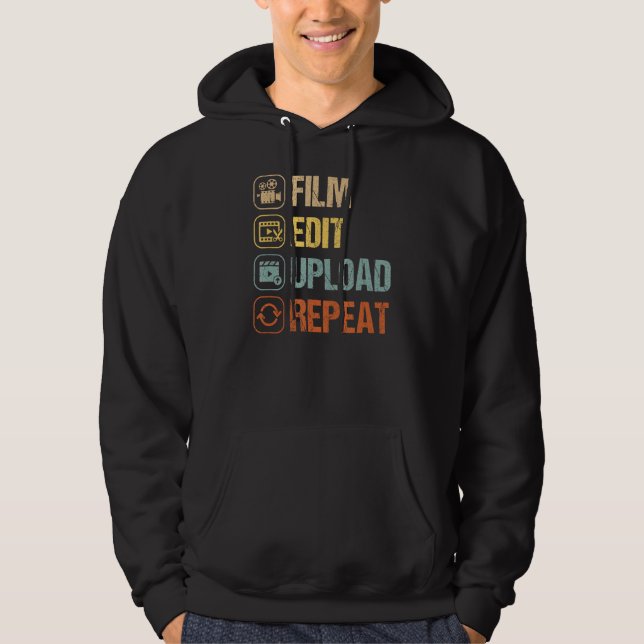 Filmredigering Upprepa biograferna Film Maker-film Hoodie (Framsida)