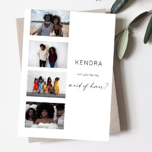 Filmremsa är mitt multifoto i Maid of honor Inbjudningar