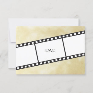 Filmremsa Bröllop Svar RSVP Inbjudan