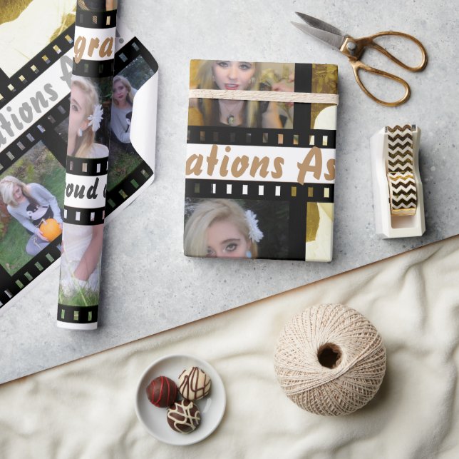 Filmremsa Foto Ramar Presentpapper (Hantverk)