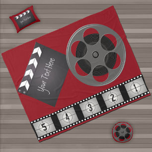 Filmremsfilmens filmborttagningsskärm, Clapperboar Fleecefilt