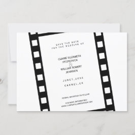 Filmremsfotokollage Spara datumkortet Spara Datumet