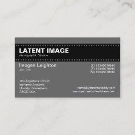Filmremshuvud - Grått Visitkort