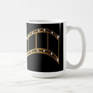 Filmremsor, kaffekaffe Mugg Guld-diamanter