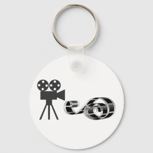 Filmremsor och filmkameror nyckelring