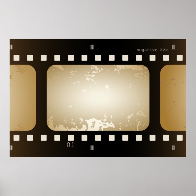 Filmremsroll för fotofiltret vintage Film Poster (Framsidan)