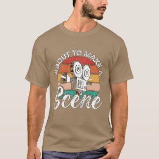 Filmskapa Abouto make a Retro Cinema Filmmaker re T Shirt