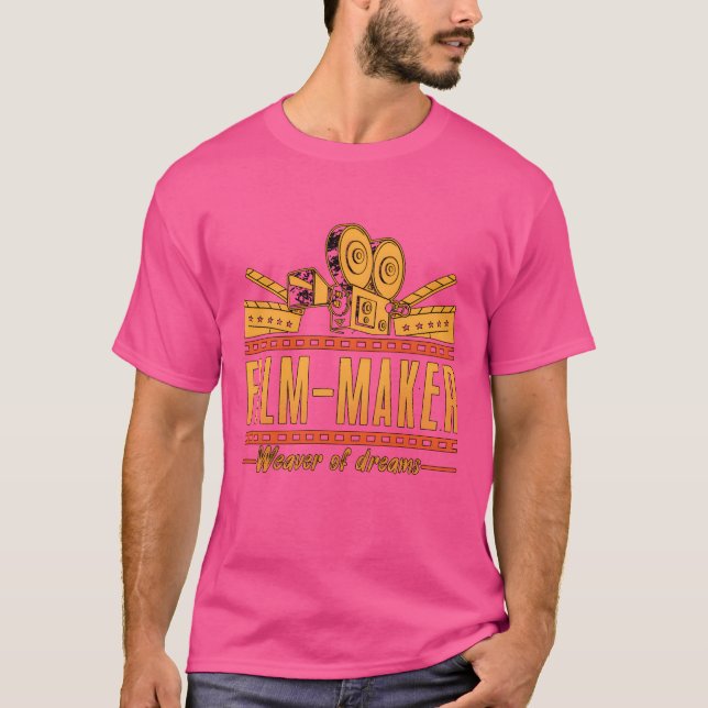 Filmskapa FilmMaker Weaver of Dreams Film Cinema T Shirt (Framsida)