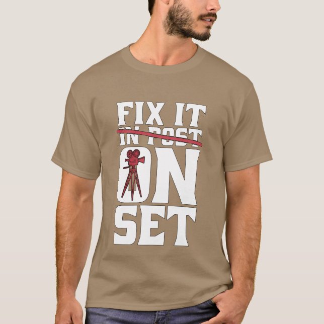 Filmskapa om det på set biofilmmakare t shirt (Framsida)