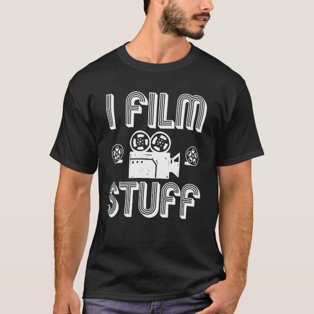 Filmskaparen filmar idé för gåva för t shirt (Framsida)