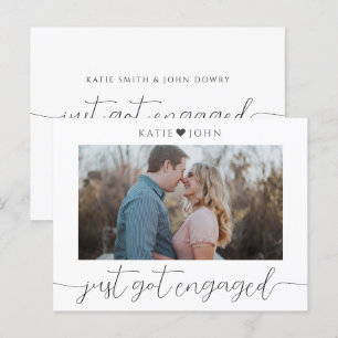Filmskript med minimal Elegant just Har Enged Phot Meddelande Vykort