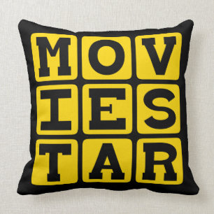 Filmstjärna, populär skådespelare kudde