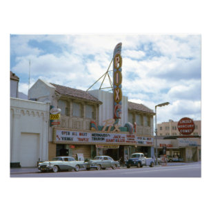 Filmteater Vintage bilar Film Photo Print Fototryck
