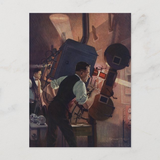 Filmteaterprojektister, Vintage Business Vykort (Framsida)