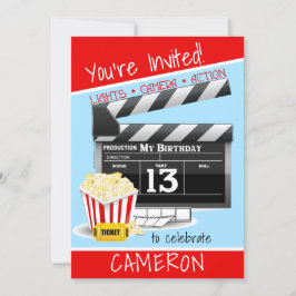 Filmtema 13:e födelsedagen inbjudningar