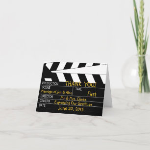 Filmtema Bröllop Tack Kort
