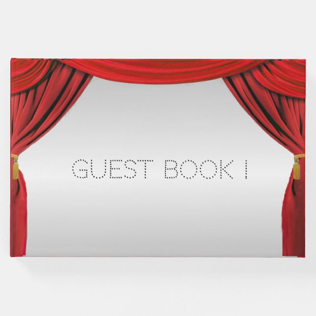 Filmtema silver Skärm Gästböcker (Framsida)