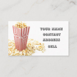 FILMTID POPCORN SNACK VISITKORT