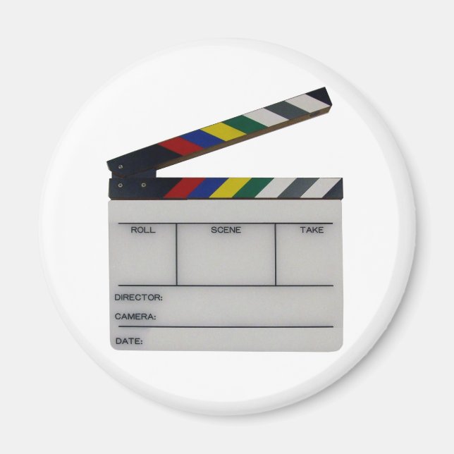 Filmtillverkarskiffer för Clapboard-film Magnet (Framsidan)