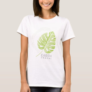 Filodendronillustration T-shirt med delad löv