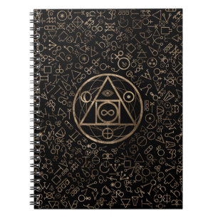 Filosof Alchemical mönster 2 för stensymbol Anteckningsbok